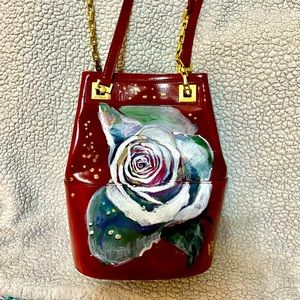 Custom painted Authentic Salvatore Ferragamo Bag